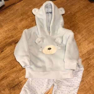 Plush hoodie with matching pants